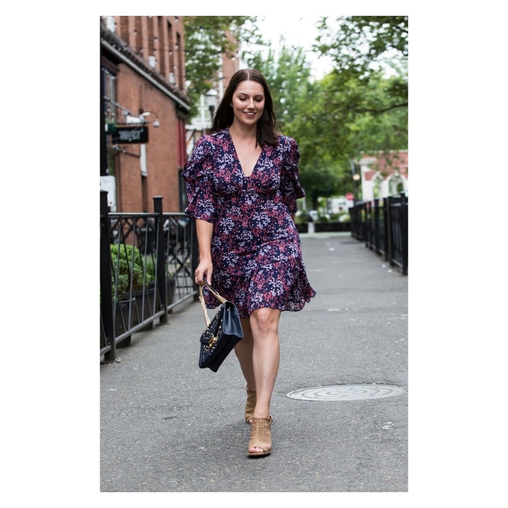 NEW!Michael Michael Kors Floral Georgette Dress